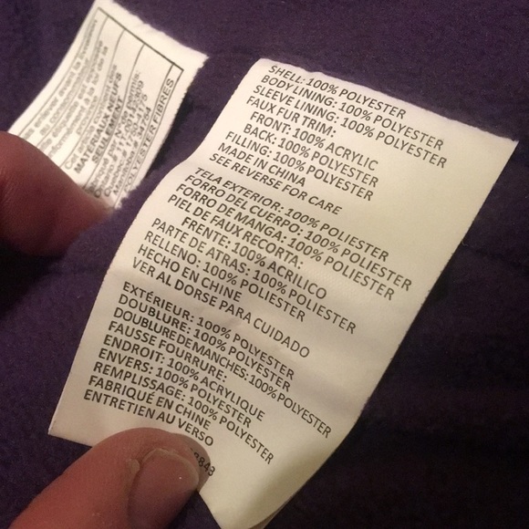 R 1881 x Rothschild Plum Purple Puffer Jacket with Faux Fur Trim EUC M 10/12 - Picture 7 of 7